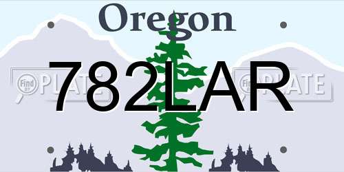 782LAR Oregon License Plate