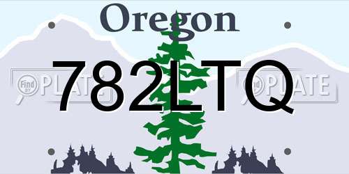 782LTQ Oregon License Plate