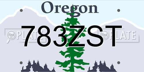 783ZST Oregon License Plate
