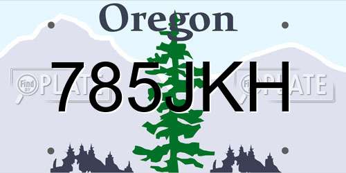 785JKH Oregon License Plate