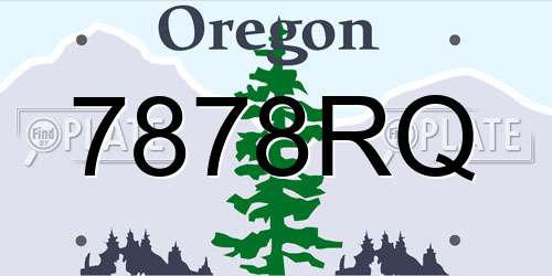7878RQ Oregon License Plate