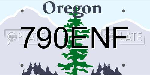 790ENF Oregon License Plate
