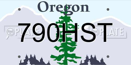 790HST Oregon License Plate
