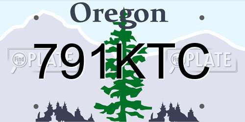 791KTC Oregon License Plate
