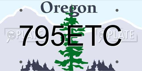 795ETC Oregon License Plate