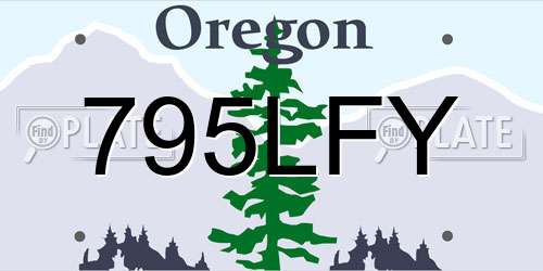 795LFY Oregon License Plate