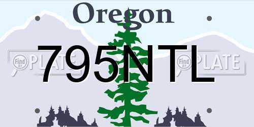 795NTL Oregon License Plate