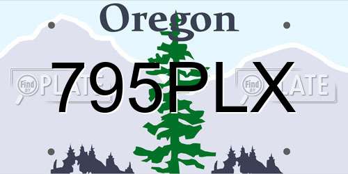 795PLX Oregon License Plate