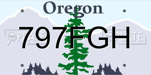797FGH Oregon License Plate