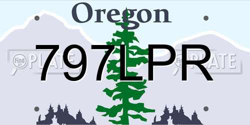 797LPR Oregon License Plate