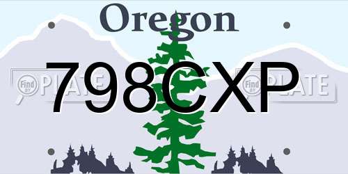 798CXP Oregon License Plate