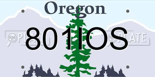 801IOS Oregon License Plate