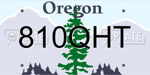 810QHT Oregon License Plate