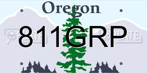 811GRP Oregon License Plate