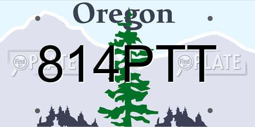 814PTT Oregon License Plate