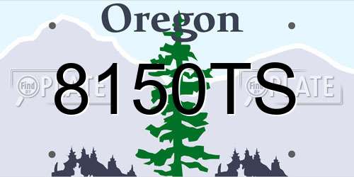 8150TS Oregon License Plate