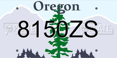 8150ZS Oregon License Plate