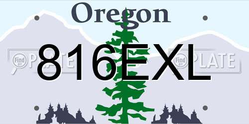 816EXL Oregon License Plate