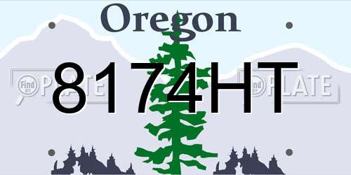 8174HT Oregon License Plate