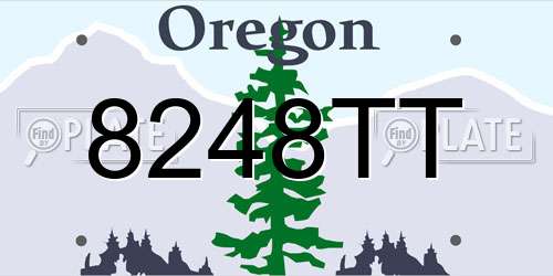 8248TT Oregon License Plate