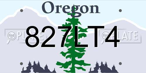 827LT4 Oregon License Plate
