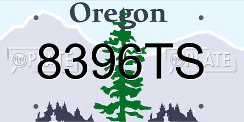 8396TS Oregon License Plate
