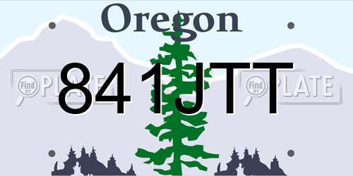 841JTT Oregon License Plate