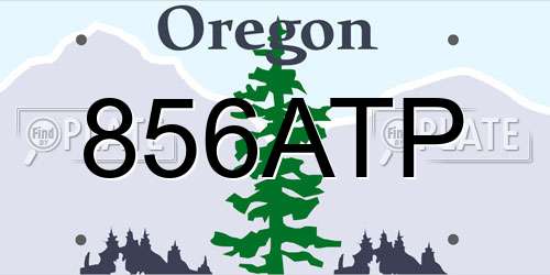 856ATP Oregon License Plate
