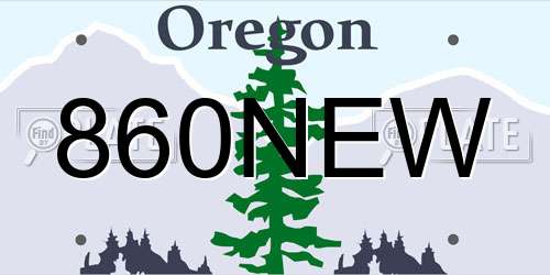 860NEW Oregon License Plate