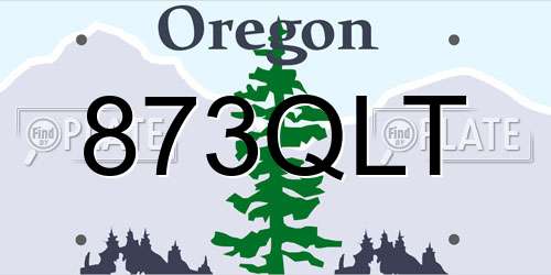 873QLT Oregon License Plate
