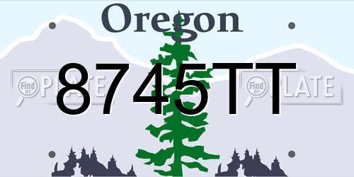 8745TT Oregon License Plate