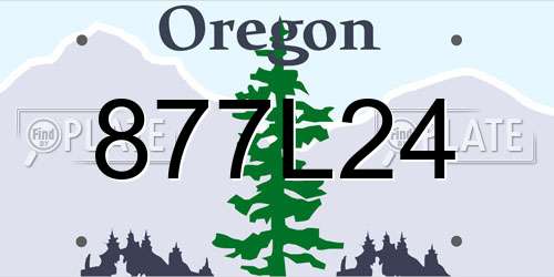 877L24 Oregon License Plate