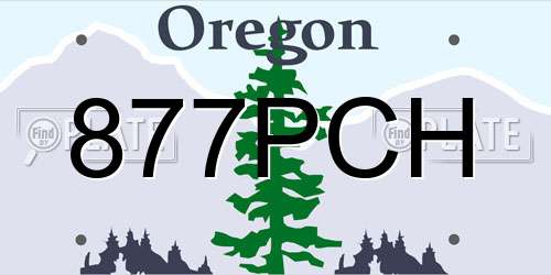 877PCH Oregon License Plate