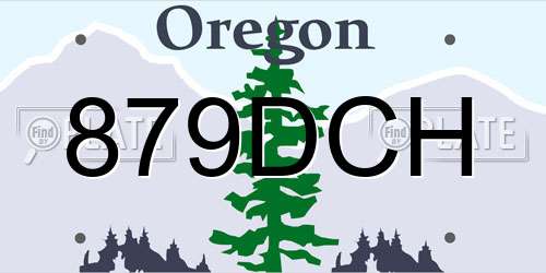 879DCH Oregon License Plate