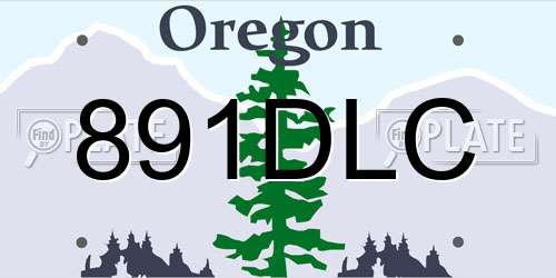 891DLC Oregon License Plate
