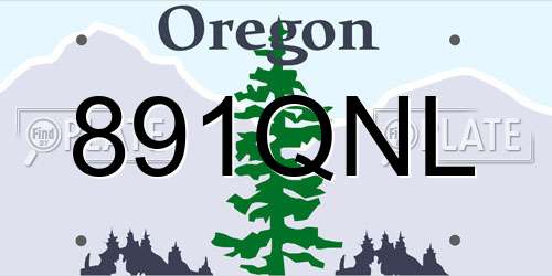 891QNL Oregon License Plate
