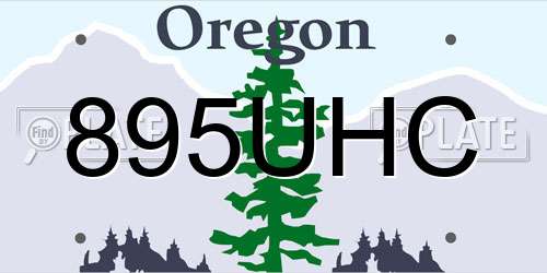 895UHC Oregon License Plate