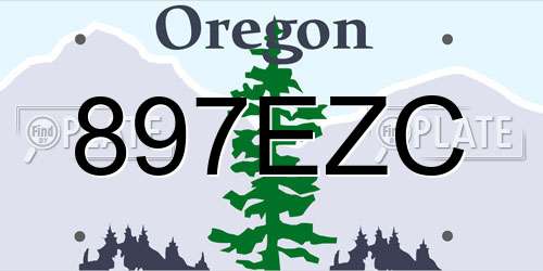 897EZC Oregon License Plate