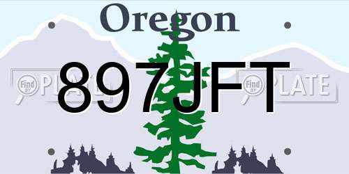 897JFT Oregon License Plate