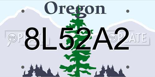8L52A2 Oregon License Plate