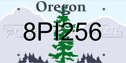 8PI256 Oregon License Plate