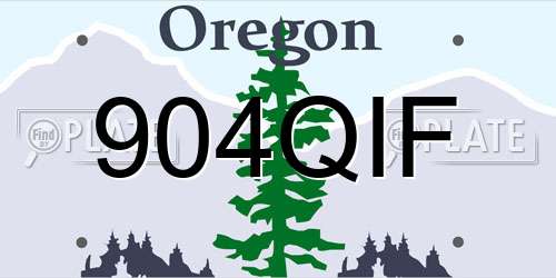 904QIF Oregon License Plate