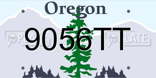 9056TT Oregon License Plate