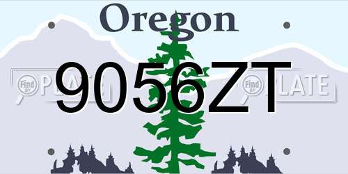 9056ZT Oregon License Plate