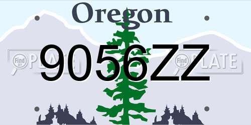 9056ZZ Oregon License Plate
