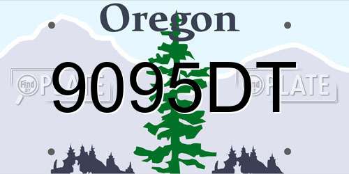 9095DT Oregon License Plate