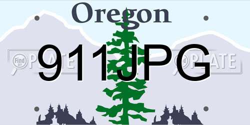 911JPG Oregon License Plate