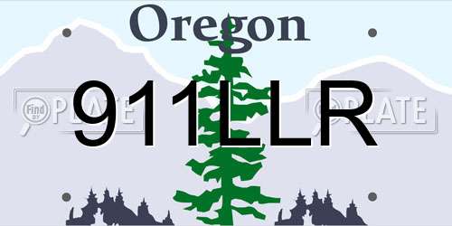 911LLR Oregon License Plate