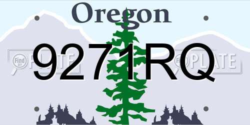 9271RQ Oregon License Plate