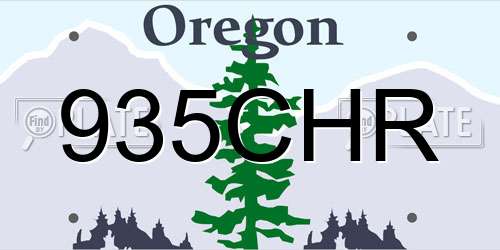 935CHR Oregon License Plate
